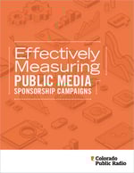 Effectively Measuring Public Media Sponsorship Campaigns eBook Cover